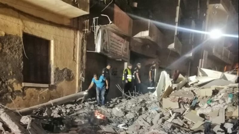انهيار جزئي لعقار في روض الفرج دون إصابات بعد هزة أرضية فجرًا