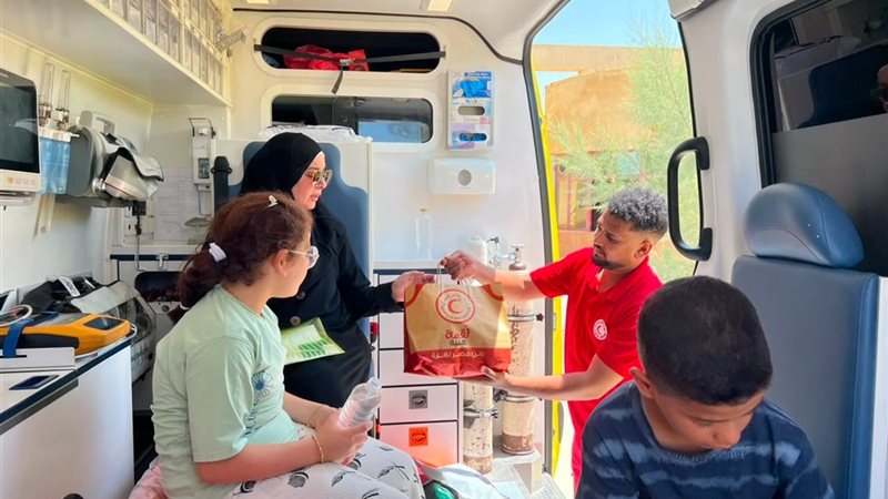 الهلال الأحمر المصري يستقبل الدفعة الـ70 من الجرحى والمرضى الفلسطينيين عبر رفح