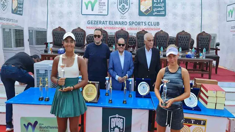المصري عمر قنديل يتوج بلقب فردي الناشئين في بطولة التنس الدولية بالمنصورة
