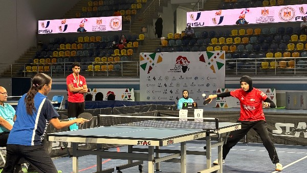 ذهبية تنس الطاولة للرجال للتعلم الإلكتروني والسيدات لمصر الدولية في «القاهرة 2026»