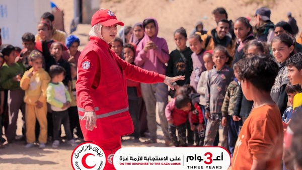 الهلال الأحمر المصري: أكثر من مليون طن مساعدات دخلت غزة خلال 3 أعوام