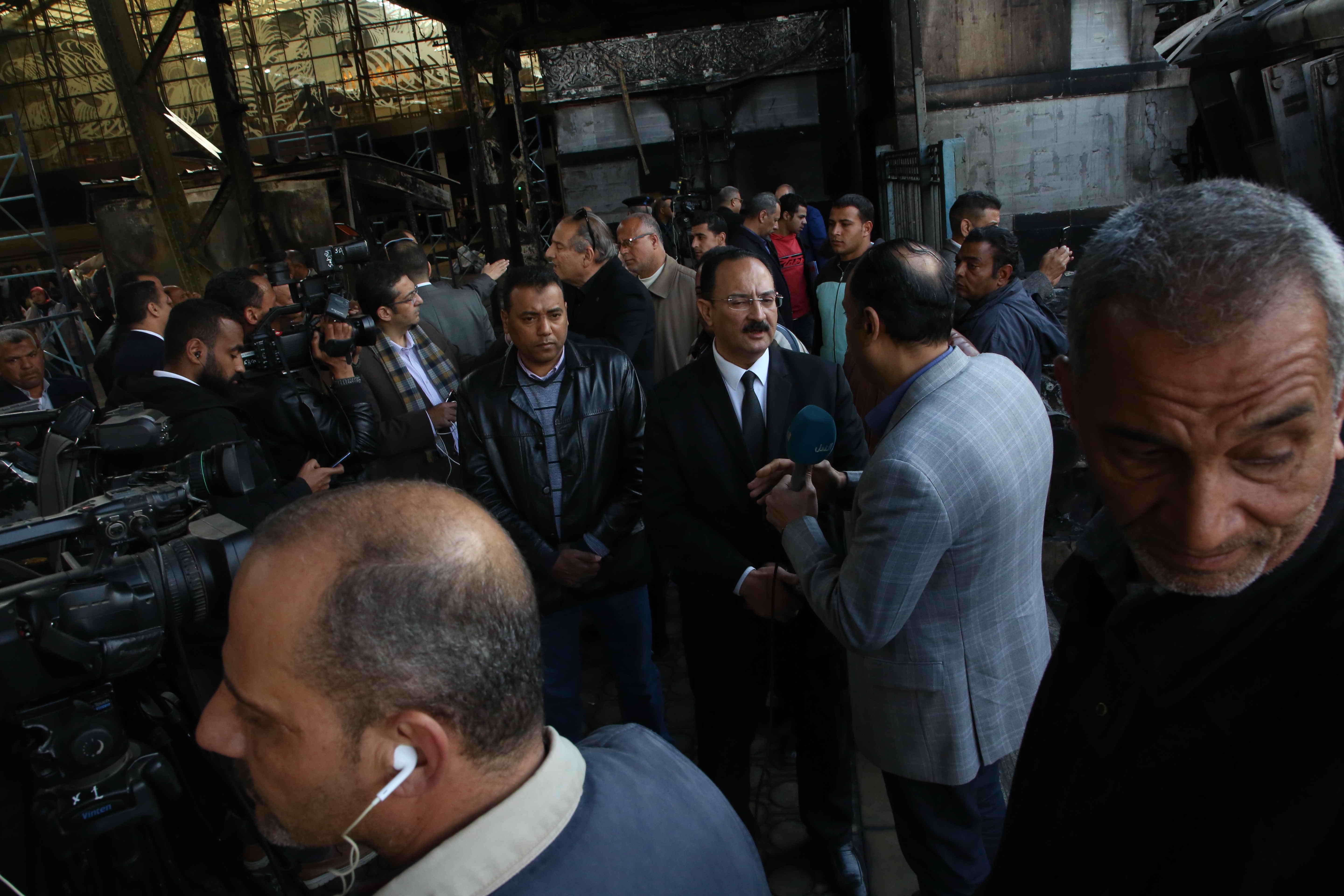 النيابة توجه تهمة القتل الخطأ للمتهمين فى حادث قطار محطة مصر