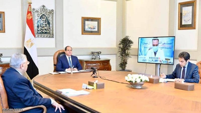 السيسي يجتمع مع مديري مستشفيات العزل ويصدر توجيهات