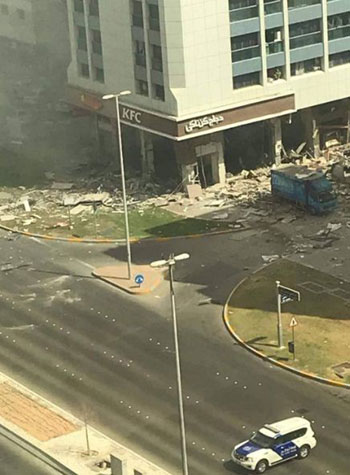 انفجار هائل يهز ابوظبي الإمارات بعد وصول أول رحلة تجارية من إسرائيل (صور)