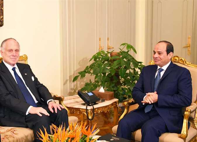 السيسي يستقبل رئيس الكونجرس اليهودي العالمي