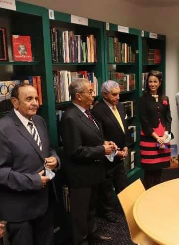 ماريان عازر: مكتبة السيد عمرو موسي الخاصة هدية ثمينة لجامعة النيل