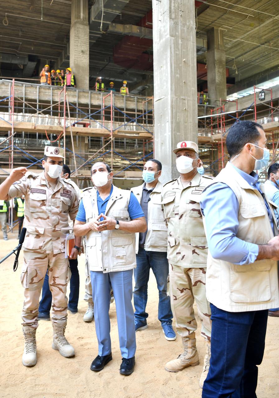 الرئيس السيسي يتفقد مدينة مصر الدولية للألعاب الأولمبية بالعاصمة الإدارية - صور