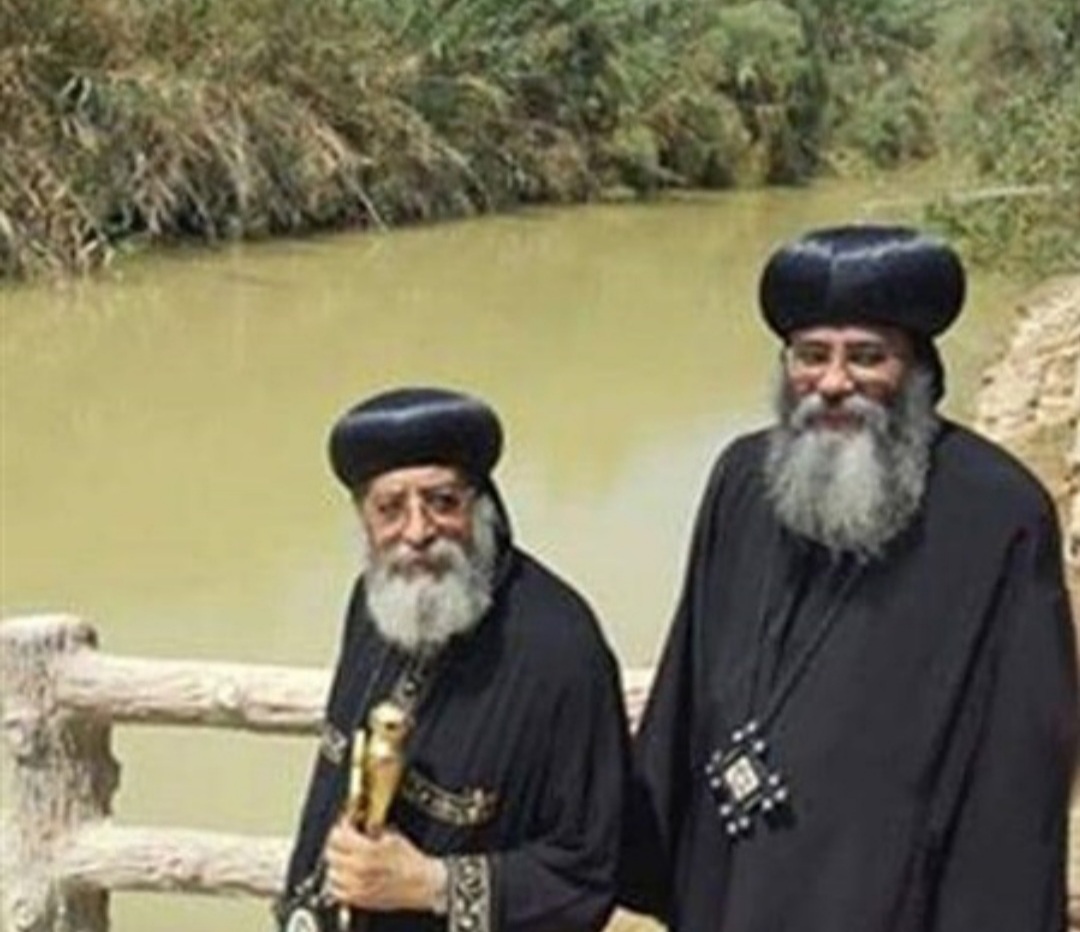 البابا تواضروس بجانب مغطس السيد المسيح بالأردن " صور"