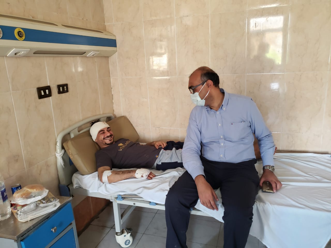 منصور : تعافى جميع مصابى حريق كنيسه مارمينا بالعمرانيه