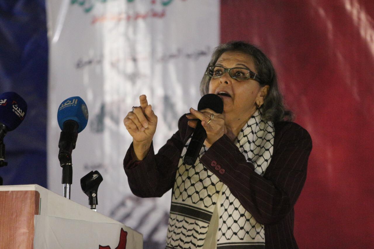 كريمة الحفناوى ؛ دماء اطفال ونساء فلسطين فى رقبة الدول العربية المطبعة مع الكيان الصهيونى