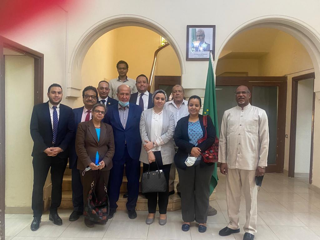 الحزب المصري الديمقراطي الاجتماعي يلتقي رئيس الوفد الدائم للاتحاد الإفريقي بالقاهرة ضمن وفد "الجبهة الشعبية للحفاظ النيل"
