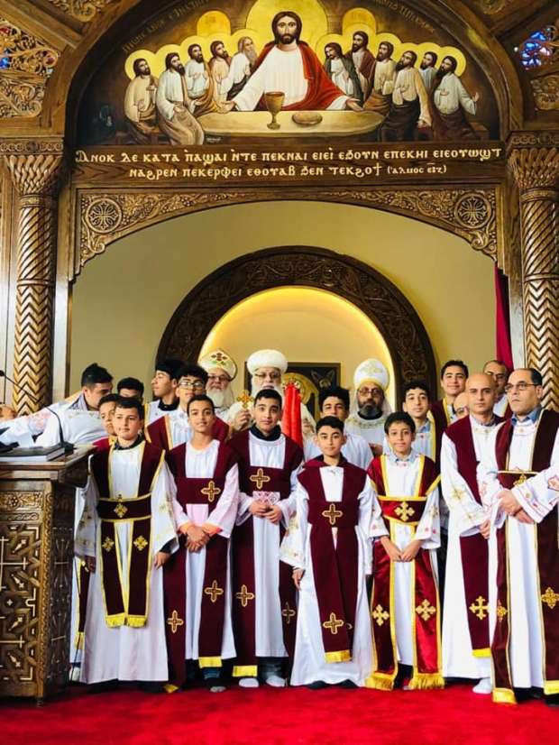 شمامسة جدد لكنيسة السيدة العذراء والبابا أثناسيوس بآسن هولندا