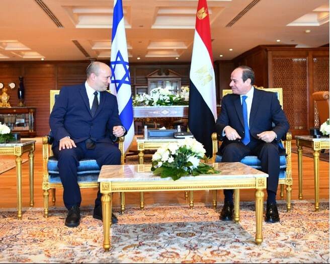 تفاصيل لقاء السيسي اليوم مع رئيس وزراء إسرائيل