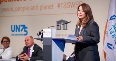 غادة والى بافتتاحية قمة رئيسات البرلمان العالمية: مصر نموذج فى تمكين المرأة