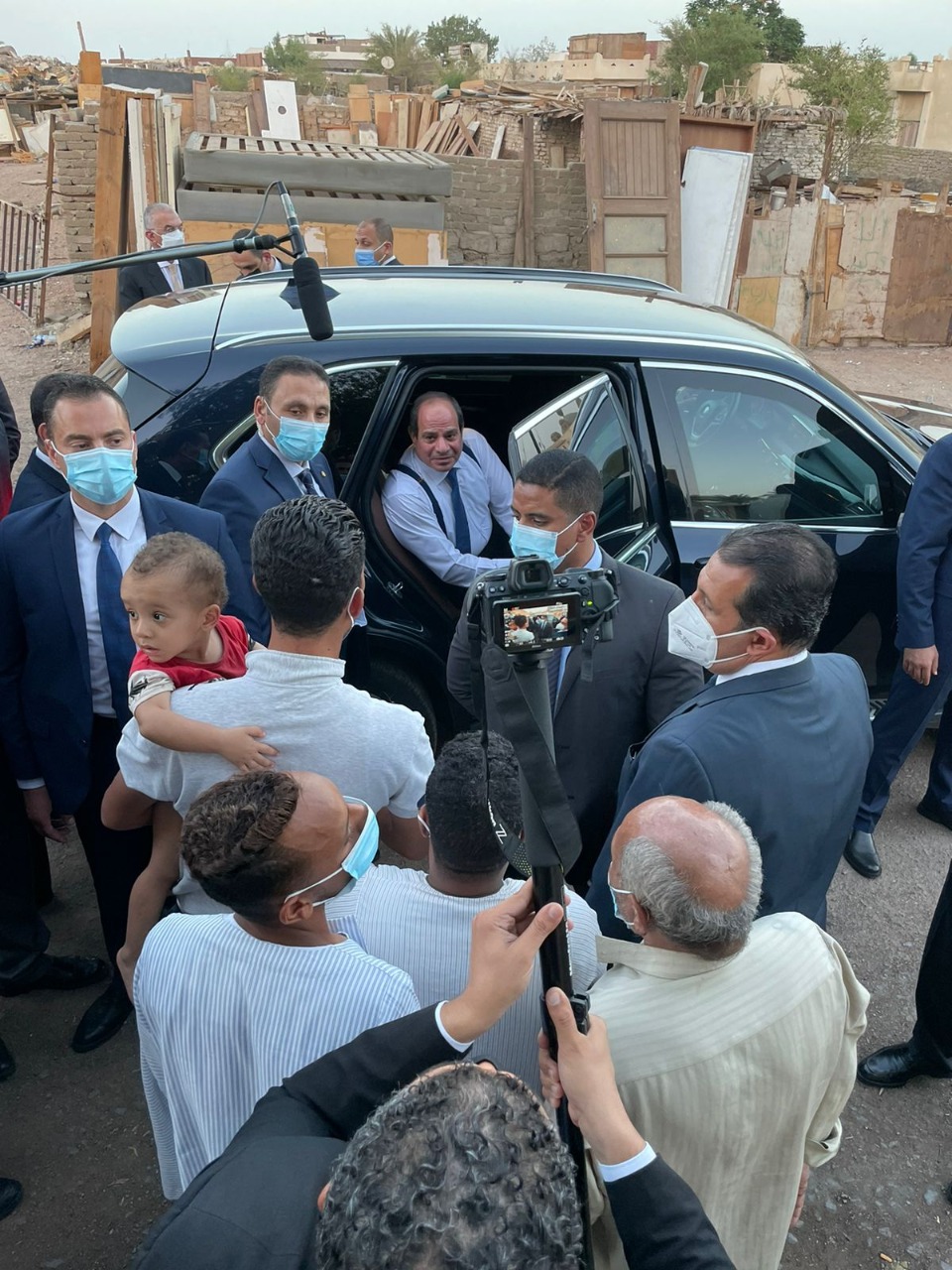 جولة تفقدية للرئيس السيسى بمنطقة مساكن الرويسات بشرم الشيخ