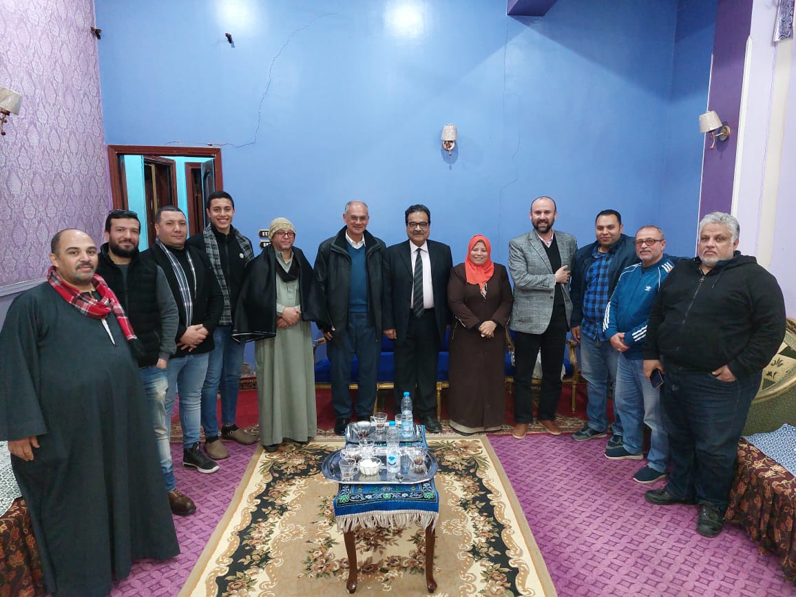 رئيس المصري الديمقراطي الاجتماعي والنائب الأول للحزب يلتقون بقيادات وأعضاء أمانة بنى سويف