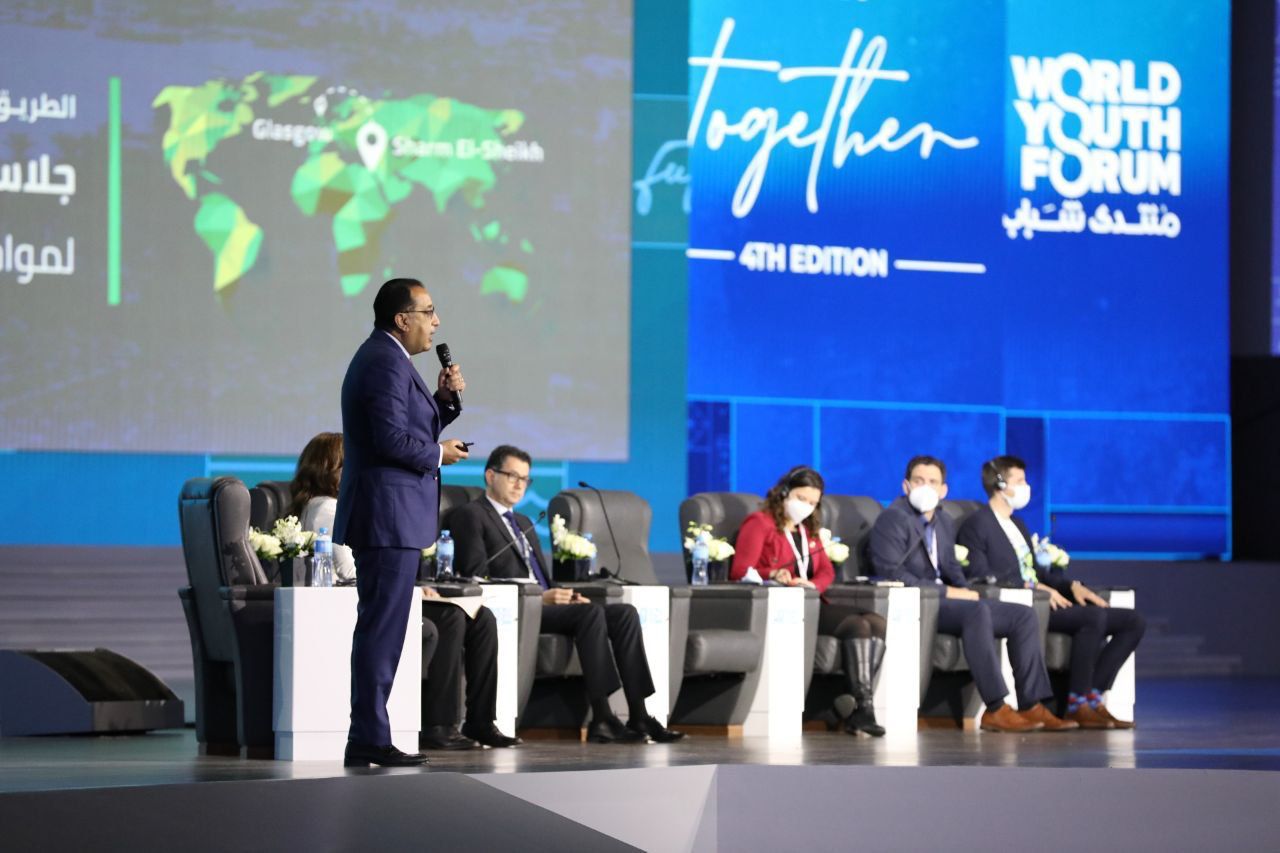 الوزراء يستعرض الجهود المصرية في مواجهة التغيرات المناخية خلال اليوم الثاني من منتدى شباب العالم