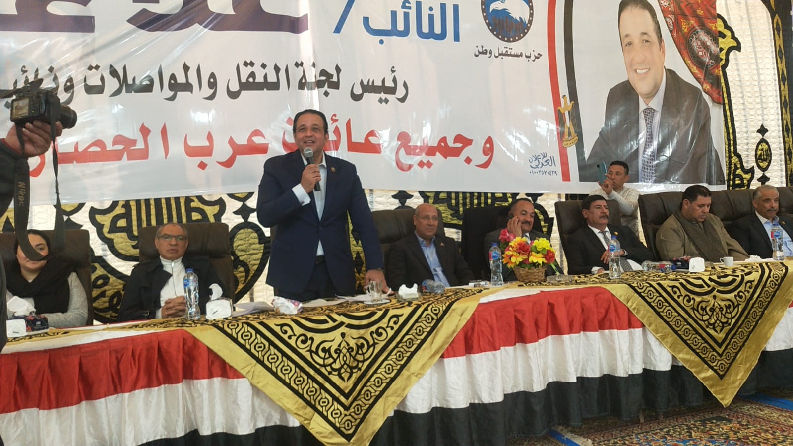 النائب علاء عابد : ينهي خصومة ثأرية بين عائلتي أبو شوري وأبو عطية بمركز الصف