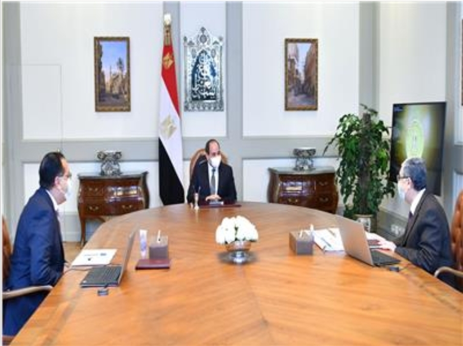 الرئيس عبدالفتاح السيسي يتابع الموقف التنفيذي لمشروعات وزارة الكهرباء