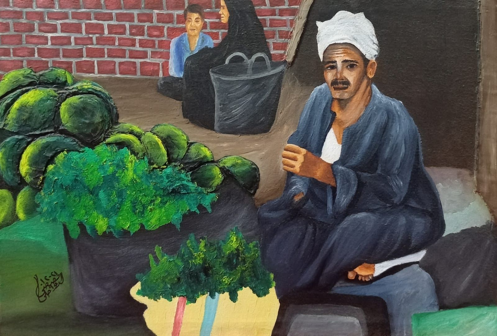 افتتاح المعرض التشكيلي الشخصي للفنان مصطفى الدواخلي