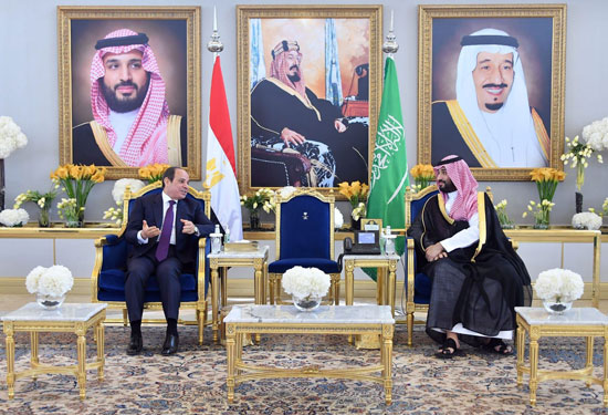 ولي العهد السعودي يشيد بدور مصر المحورى فى دعم استقرار الدول العربية