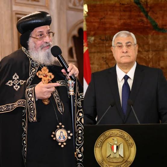 المستشار عدلي منصور يهنئ البابا تواضروس الثاني بعيد القيامة المجيد
