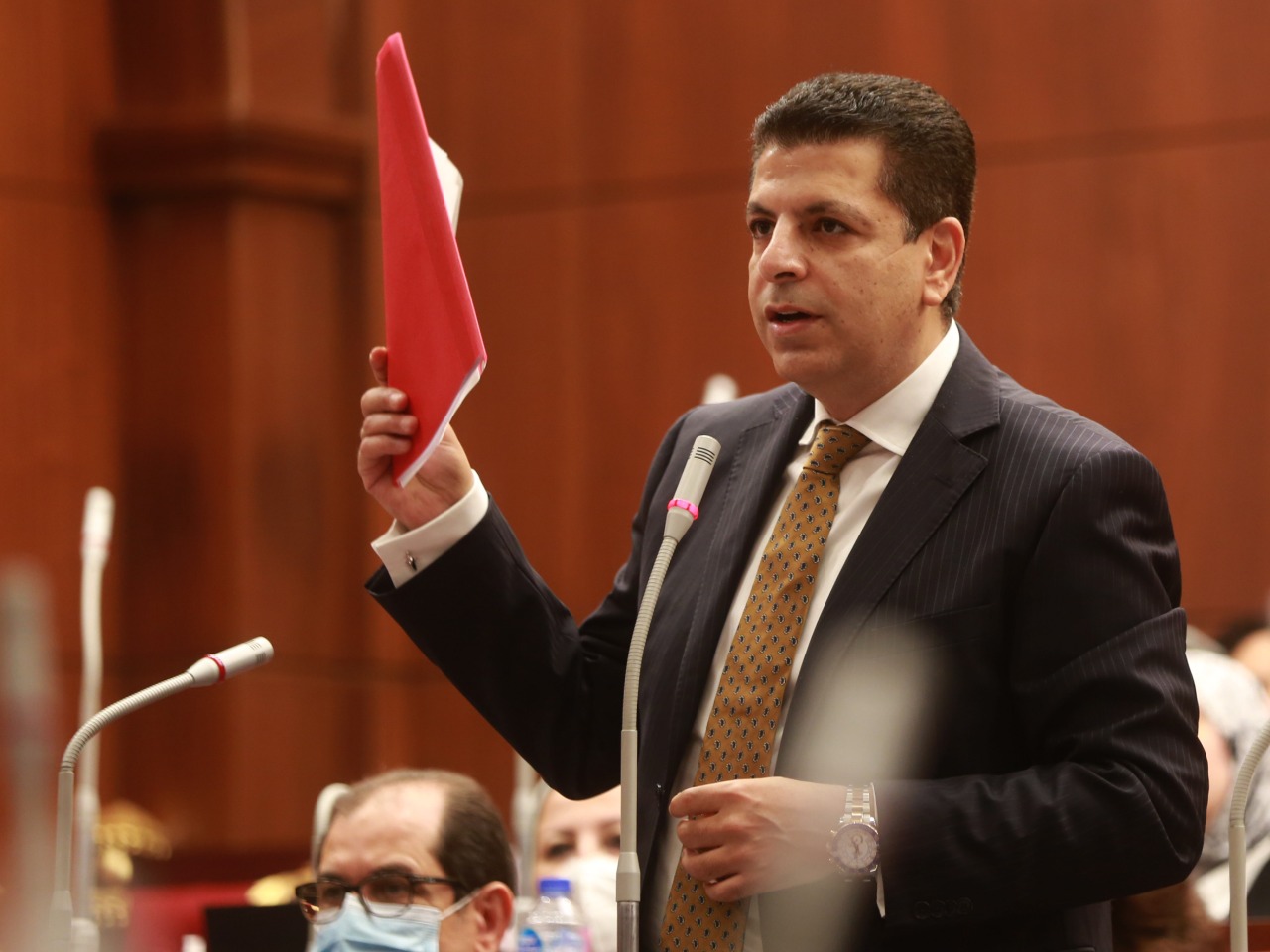 رئيس برلمانية المصري الديمقراطي يهاجم مجلس الشيوخ: «أصبح حكومي أكتر من الحكومة ومنح حق القيد بنقابة المهن الرياضية لوزارة الرياضة»