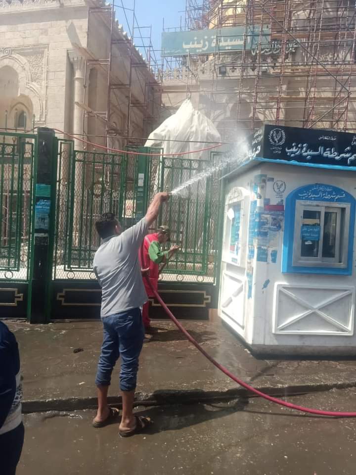 الهيدبي: نعمل علي تطبيق القانون في ازاله مخلفات بناء الجديده بنطاق حى السيدة زينب