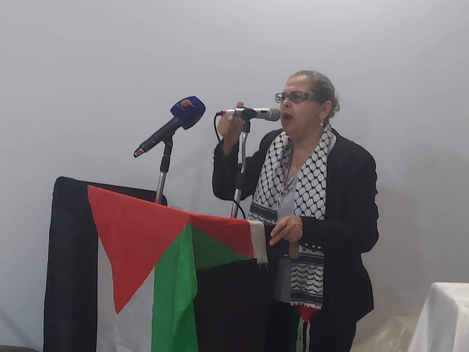 كريمة الحفناوي: لا لأي تحالف مع الصهيونية.. ونرددها جيل ورا جيل بنعاديكي يا إسرائيل