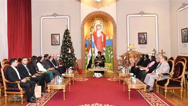 البابا تواضروس يستقبل وزير الداخلية اللبناني في المقر البابوي