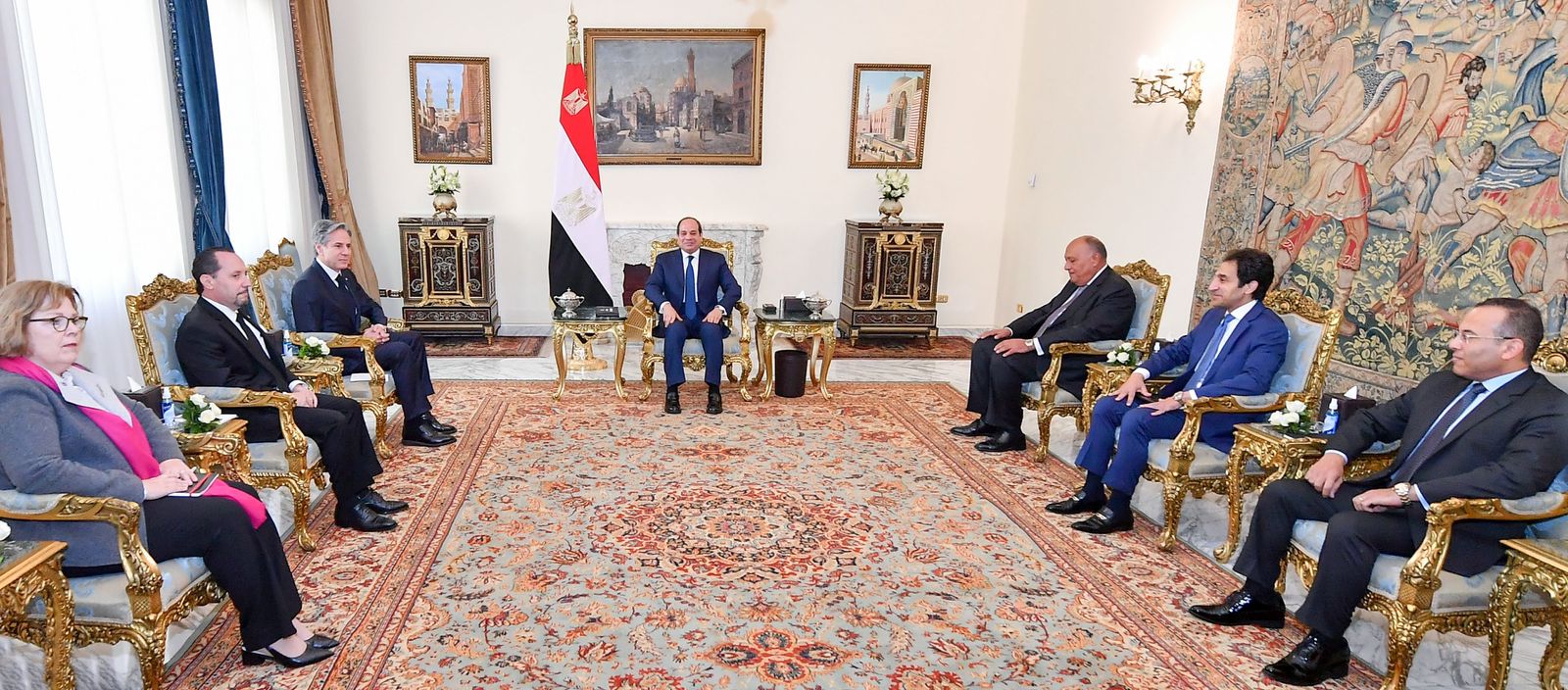 بلينكن: واشنطن تعوّل على التنسيق الحثيث مع مصر بقيادة الرئيس السيسي للتهدئة بين الفلسطينيين والإسرائيليين