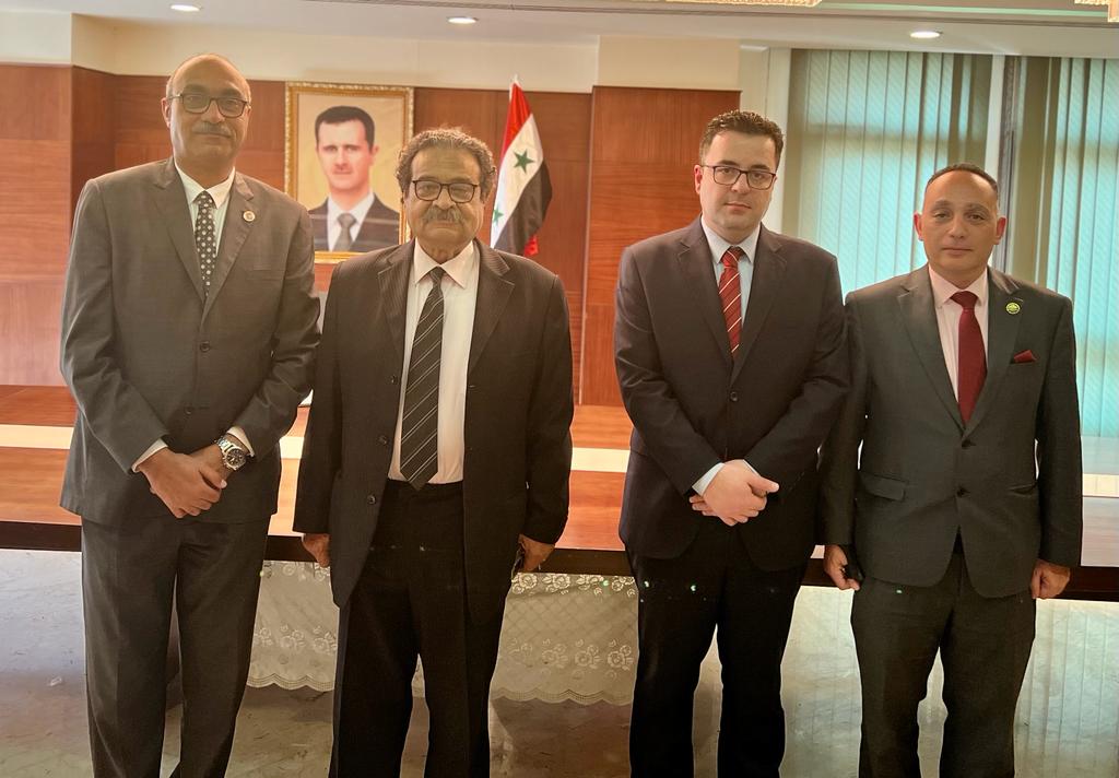 وفد الحزب "المصري الديمقراطي" يلتقي القائم بأعمال السفير السوري لتقديم واجب العزاء في ضحايا الزلزال المدمر