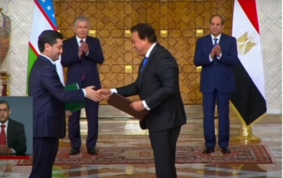 الرئيس السيسي ورئيس أوزبكستان يشهدان مراسم التوقيع على عدد من مذكرات التفاهم