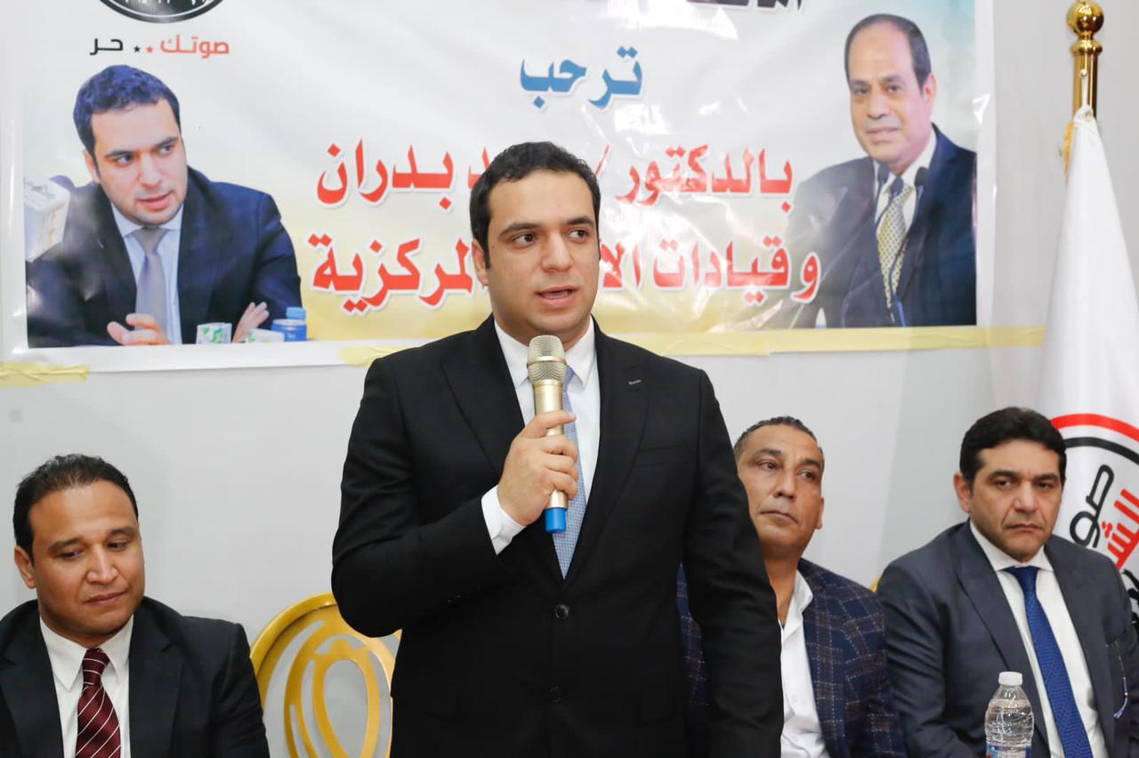 محمد بدران في افتتاح مقر قنا : الهدف الرئيسي لحزب صوت الشعب هو دعم المواطن المصري في تطبيق أفكارنا