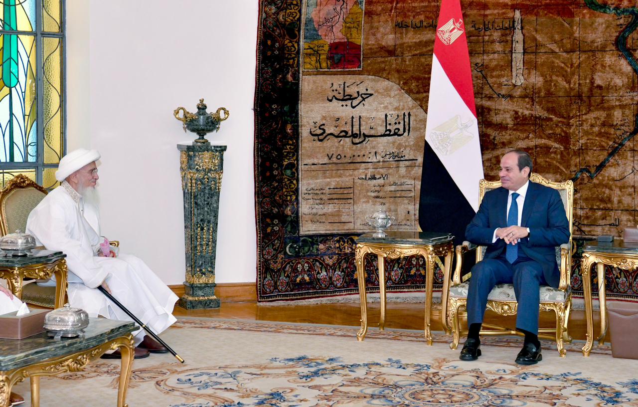 الرئيس يستقبل مفضل سيف الدين سلطان طائفة البهرة بالهند