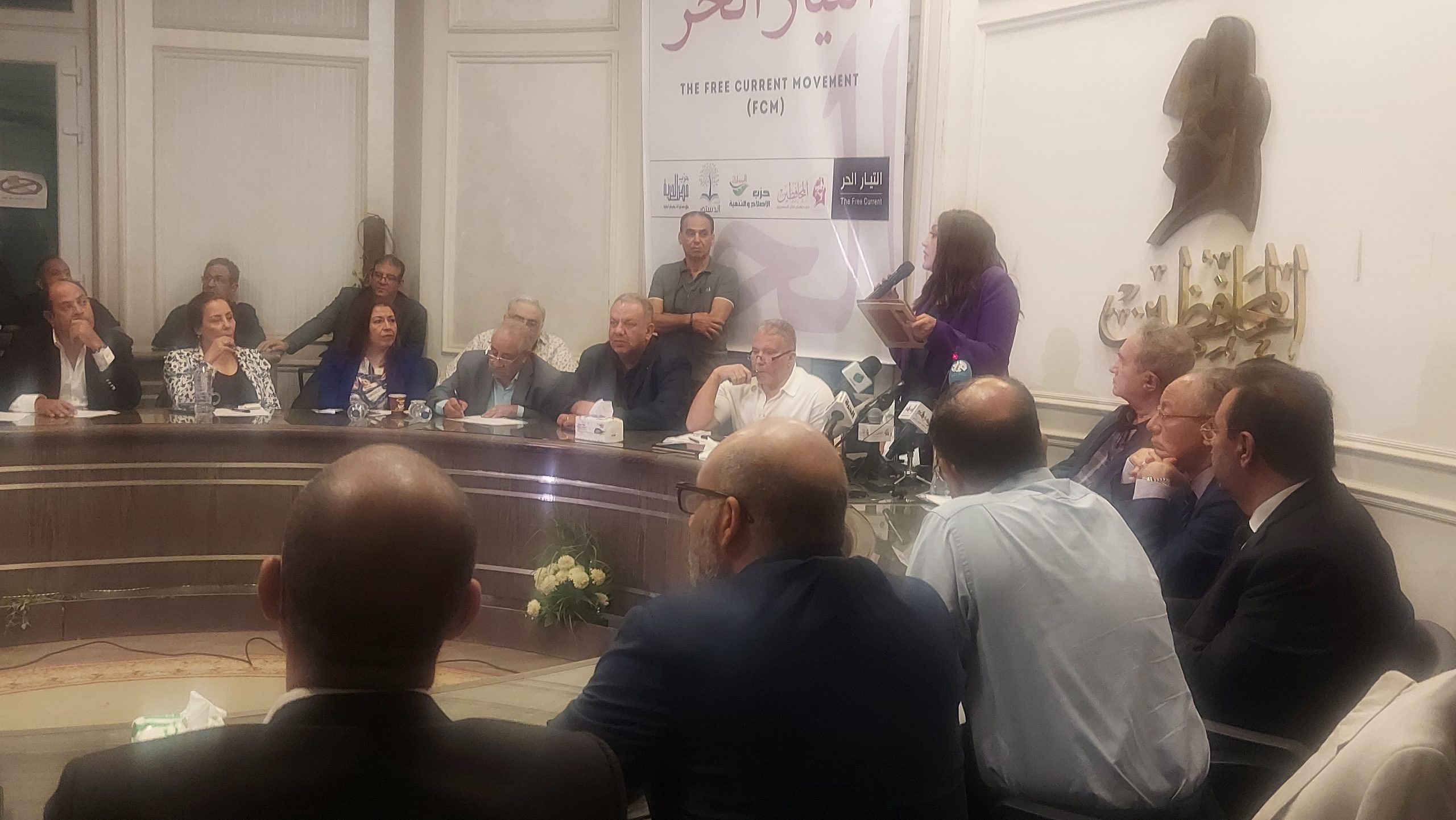 التيار الحر يعقد مؤتمراً صحفياً ب«المحافظين» بشأن استمرار حبس هشام قاسم
