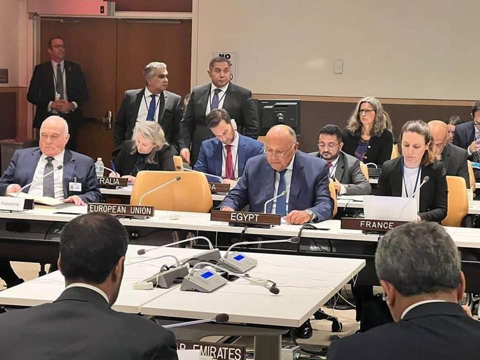 وزير الخارجية يترأس وفد مصر في اجتماع لجنة الاتصال المخصصة لتنسيق المساعدات الدولية المقدمة للشعب الفلسطيني