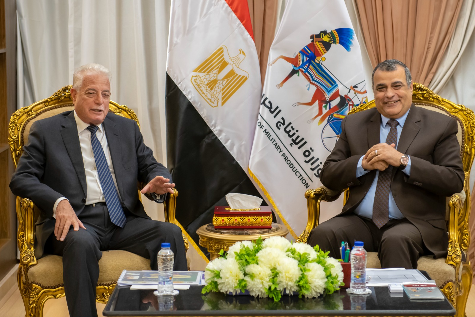 "وزير الدولة للإنتاج الحربي" يستقبل "محافظ جنوب سيناء" لبحث سبل تعزيز التعاون المشترك