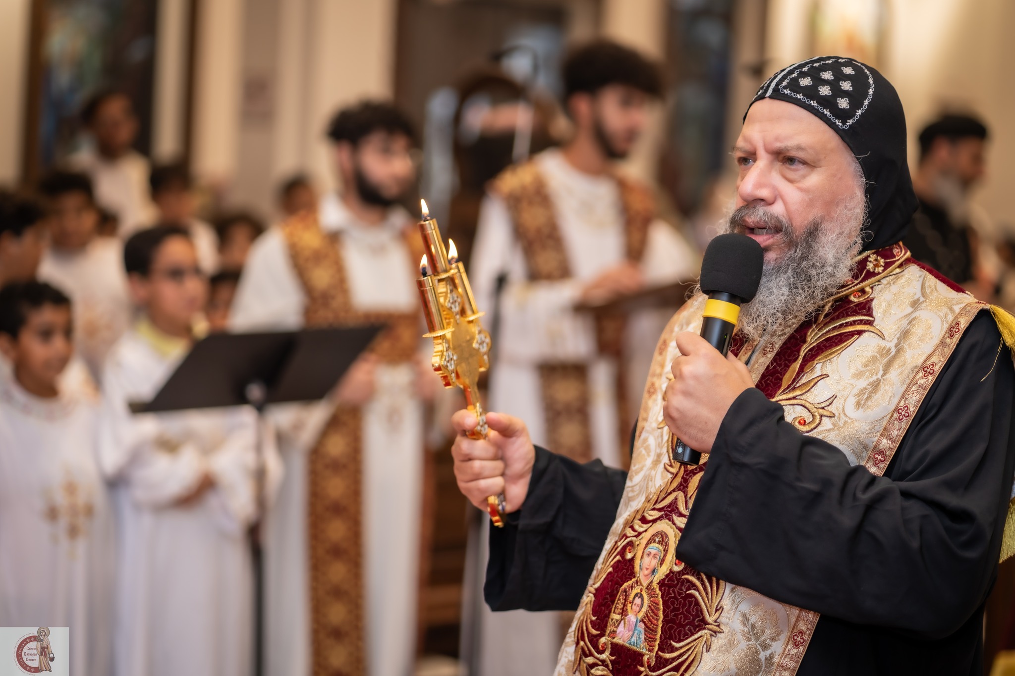 سيامة شمامسة بيد نيافة الأنبا يوسف في ختام احتفالات عيد القديسة فيرينا بولاية فلوريدا الأمريكية