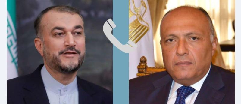 شكري وعبد اللهيان يبحثان التصعيد الفلسطيني الإسرائيلي والأوضاع في غزة