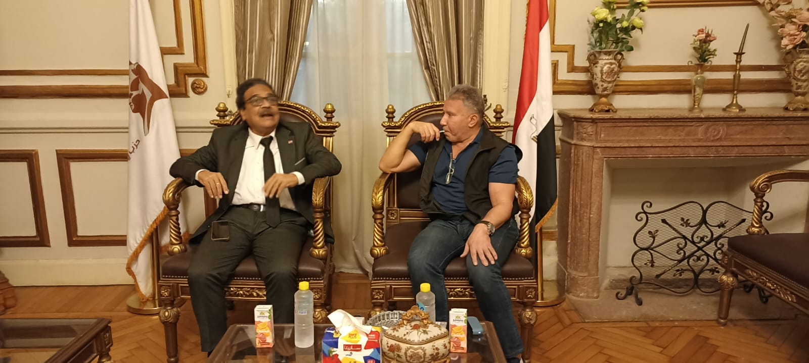 رئيس حزب «المحافظين» يستقبل المرشح الرئاسى فريد زهران لمناقشة الأوضاع السياسية