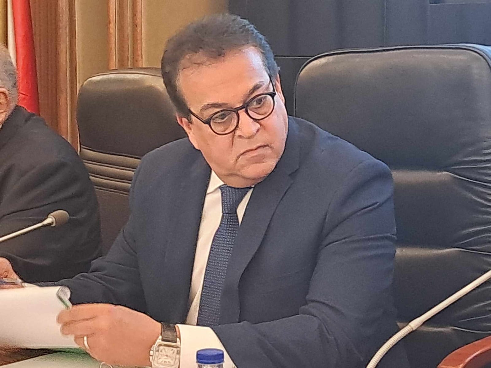 وزير الصحة يستعرض جهود الدولة المصرية في تقديم الخدمات الصحية واستقبال المصابين الفلسطينيين