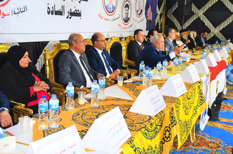 مؤتمر جماهيري حاشد لدعم المرشح الرئاسي عبدالفتاح السيسي بمدينة الصف