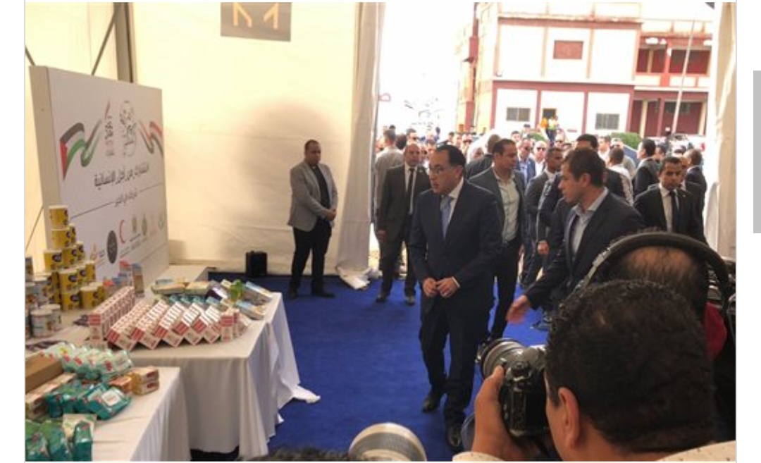 رئيس الوزراء يطلق قافلة تحيا مصر لإغاثة أهالي غزة