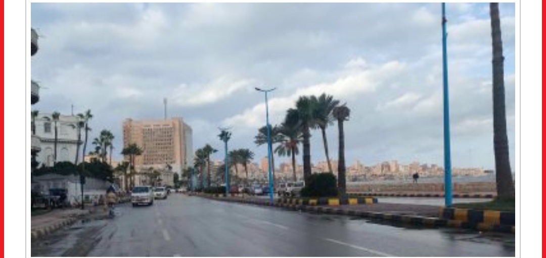 أمطار ورياح بالإسكندرية بسبب المنخفض الجوى لنوة المكنسة
