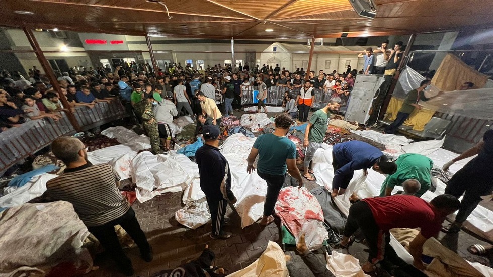 الهلال الأحمر الفلسطيني: القوات الإسرائيلية تهاجم وتحاصر المستشفى المعمداني في غزة