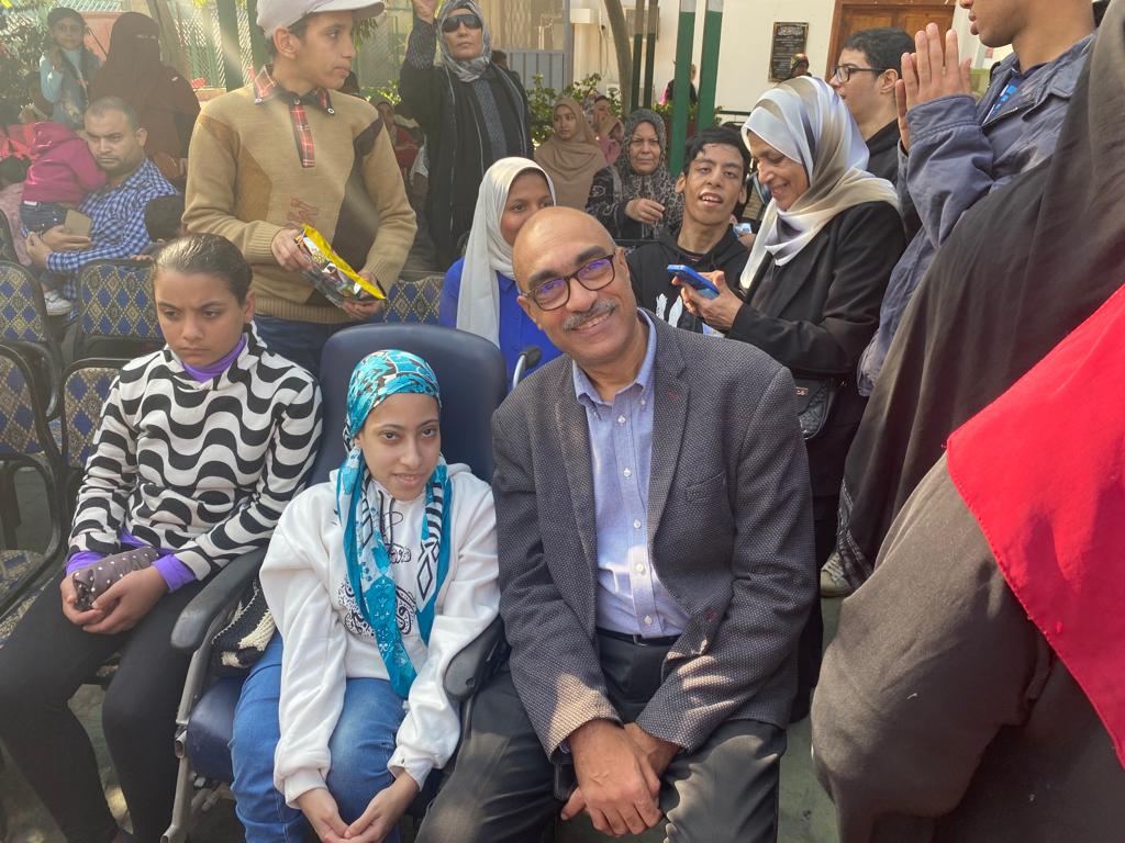 النائب ايهاب منصور  يشارك فى احتفالية ذوى الاعاقة بالعمرانية