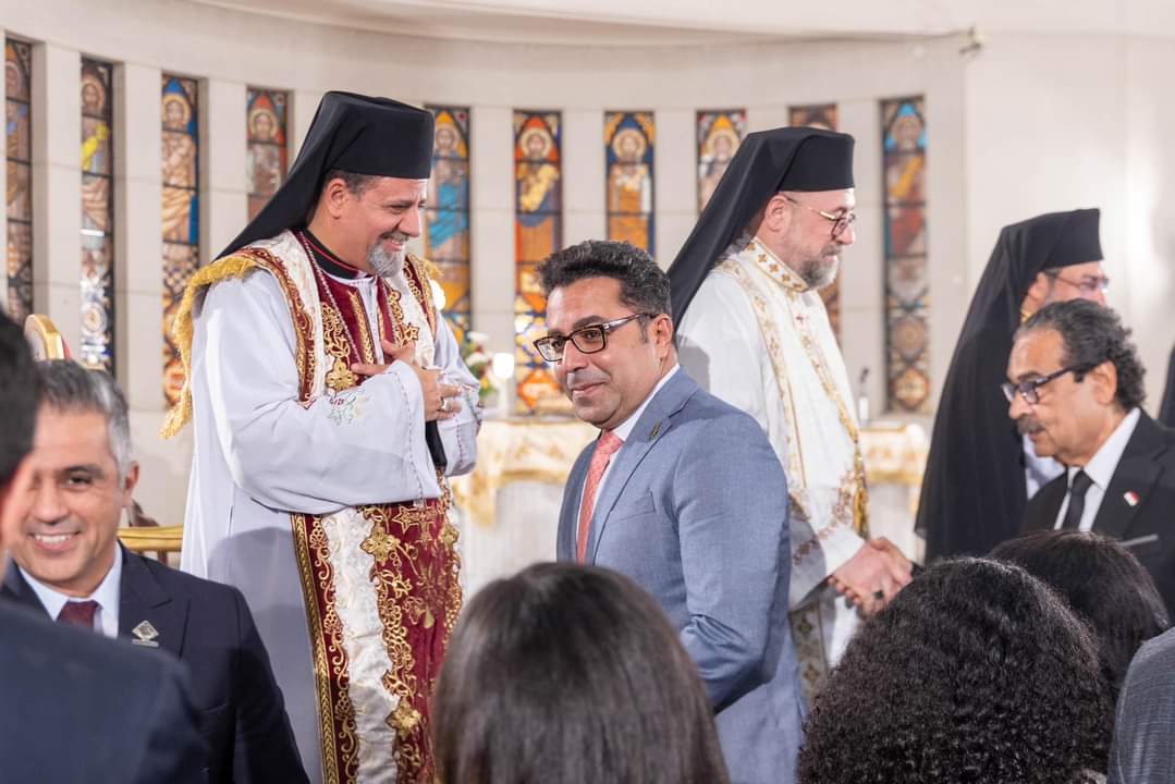 وفد كتلة الحوار يحضر قداس عيد الميلاد المجيد بكاتدرائية العذراء مريم للأقباط الكاثوليك بمدينة نصر