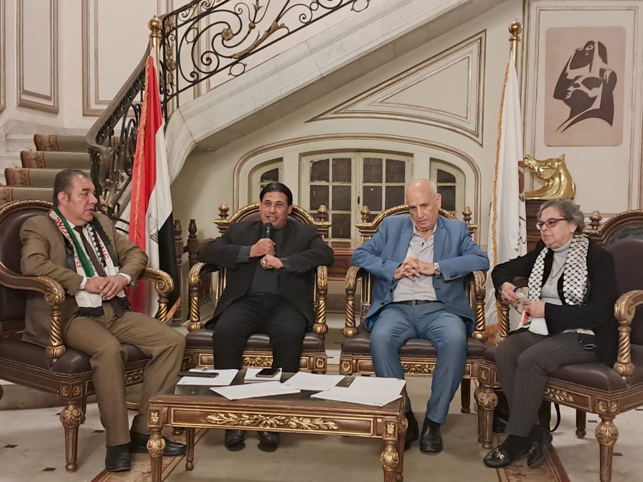 بدء مؤتمر "عمال غزة من النكبة إلى الطوفان" ..وخليفة : الشعوب ادركت اهمية المقاومة