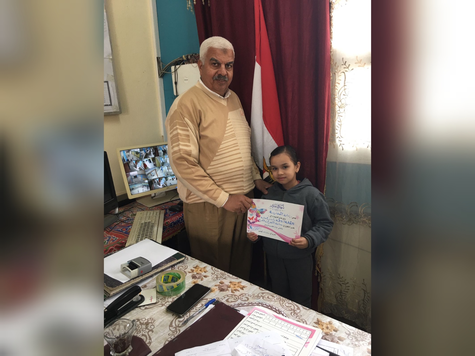 تكريم الطالبة فاطمة ياسر و 170 طالب وطالبة من حفظة القرآن الكريم بالقليوبية